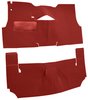 Cut-N-Sewn Loop Carpet for 1955 Chevy Bel Air [OE-Style Jute Backing, Bench Seat, Red] - image 2