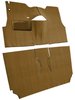 Cut-N-Sewn Loop Carpet for 1955 Chevy Bel Air [OE-Style Jute Backing, Bench Seat, Medium Saddle] - image 2