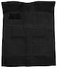 Molded Loop Carpet for 1955-1957 Chevy Bel Air, Nomad [OE-Style Jute Backing, Bench/Bucket Seats, Black]