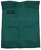 Molded Loop Carpet for 1955-1957 Chevy Bel Air, Nomad [OE-Style Jute Backing, Bench/Bucket Seats, Aqua] - image 1