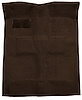 Molded Loop Carpet for 1955-1957 Chevy Bel Air, Nomad [OE-Style Jute Backing, Bench/Bucket Seats, Dark Brown] - image 1