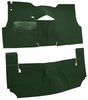 Cut-N-Sewn Loop Carpet for 1956 Chevy Bel Air [OE-Style Jute Backing, 2-Door, Hardtop, Bench Seat, Dark Green] - image 2