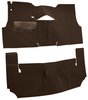 Cut-N-Sewn Loop Carpet for 1956 Chevy Bel Air [OE-Style Jute Backing, 2-Door, Hardtop, Bench Seat, Dark Brown] - image 2
