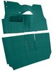 Cut-N-Sewn Loop Carpet for 1956 Chevy Bel Air [OE-Style Jute Backing, Bucket Seats, Aqua] - image 2