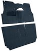 Cut-N-Sewn Loop Carpet for 1956 Chevy Bel Air [OE-Style Jute Backing, Bucket Seats, Dark Blue] - image 2