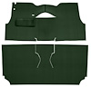 Cut-N-Sewn Loop Carpet for 1956 Chevy Bel Air [OE-Style Jute Backing, Bucket Seats, Dark Green] - image 1