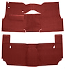 Cut-N-Sewn Loop Carpet for 1957 Chevy Bel Air, Nomad [OE-Style Jute Backing, 2-Door, Hardtop, Bench Seat, Red] - image 1