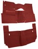 Cut-N-Sewn Loop Carpet for 1957 Chevy Bel Air, Nomad [OE-Style Jute Backing, 2-Door, Hardtop, Bench Seat, Red] - image 2