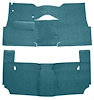Cut-N-Sewn Loop Carpet for 1957 Chevy Bel Air, Nomad [OE-Style Jute Backing, 2-Door, Hardtop, Bench Seat, Medium Blue] - image 1