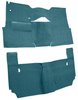 Cut-N-Sewn Loop Carpet for 1957 Chevy Bel Air, Nomad [OE-Style Jute Backing, 2-Door, Hardtop, Bench Seat, Medium Blue] - image 2