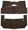 Cut-N-Sewn Loop Carpet for 1957 Chevy Bel Air, Nomad [OE-Style Jute Backing, 2-Door, Hardtop, Bench Seat, Dark Brown] - image 1