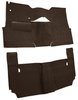 Cut-N-Sewn Loop Carpet for 1957 Chevy Bel Air, Nomad [OE-Style Jute Backing, 2-Door, Hardtop, Bench Seat, Dark Brown] - image 2