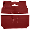 Cut-N-Sewn Loop Carpet for 1957 Chevy Bel Air, Nomad [OE-Style Jute Backing, 2-Door, Hardtop, Bucket Seats, Red] - image 1