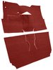Cut-N-Sewn Loop Carpet for 1957 Chevy Bel Air, Nomad [OE-Style Jute Backing, 2-Door, Hardtop, Bucket Seats, Red] - image 2