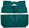 Cut-N-Sewn Loop Carpet for 1957 Chevy Bel Air, Nomad [OE-Style Jute Backing, 2-Door, Hardtop, Bucket Seats, Aqua] - image 1
