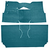 Cut-N-Sewn Loop Carpet for 1957 Chevy Bel Air, Nomad [OE-Style Jute Backing, 2-Door, Hardtop, Bucket Seats, Medium Blue] - image 1