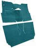 Cut-N-Sewn Loop Carpet for 1957 Chevy Bel Air, Nomad [OE-Style Jute Backing, 2-Door, Hardtop, Bucket Seats, Medium Blue] - image 2