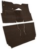 Cut-N-Sewn Loop Carpet for 1957 Chevy Bel Air, Nomad [OE-Style Jute Backing, 2-Door, Hardtop, Bucket Seats, Dark Brown] - image 2