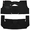 Cut-N-Sewn Loop Carpet for 1957 Chevy Bel Air [OE-Style Jute Backing, Bucket Seats, Black] - image 1