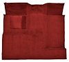 Molded Loop Carpet for 1966-1973 Ford Bronco [OE-Style Jute Backing, Single/Dual Gas Tank, 1-Piece, Red] - image 1
