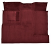 Molded Loop Carpet for 1966-1973 Ford Bronco [Mass Backing, Single/Dual Gas Tank, 1-Piece, Maroon] - image 1