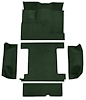 Molded Loop Carpet for 1966-1973 Ford Bronco [OE-Style Jute Backing, Single Gas Tank, 5-Piece, Dark Green] - image 1