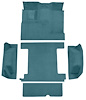 Molded Loop Carpet for 1966-1973 Ford Bronco [OE-Style Jute Backing, Single Gas Tank, 5-Piece, Medium Blue] - image 1