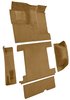 Molded Loop Carpet for 1966-1973 Ford Bronco [OE-Style Jute Backing, Single Gas Tank, 5-Piece, Medium Saddle] - image 2