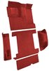 Molded Loop Carpet for 1966-1973 Ford Bronco [Mass Backing, Single Gas Tank, 5-Piece, Red] - image 2