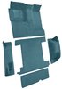 Molded Loop Carpet for 1966-1973 Ford Bronco [Mass Backing, Single Gas Tank, 5-Piece, Medium Blue] - image 2