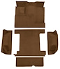 Molded Loop Carpet for 1966-1973 Ford Bronco [Mass Backing, Single Gas Tank, 5-Piece, Dark Saddle] - image 1