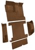 Molded Loop Carpet for 1966-1973 Ford Bronco [Mass Backing, Single Gas Tank, 5-Piece, Dark Saddle] - image 2
