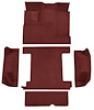 Molded Loop Carpet for 1966-1973 Ford Bronco [Mass Backing, Single Gas Tank, 5-Piece, Maroon] - image 1
