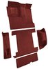 Molded Loop Carpet for 1966-1973 Ford Bronco [Mass Backing, Single Gas Tank, 5-Piece, Maroon] - image 2