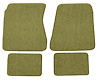 Molded Loop Floor Mats Fits Select 1968-1972 Buick, Chevrolet, Oldsmobile, Pontiac Models [4-Piece, Ivy Gold] - image 1