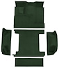 Molded Loop Carpet for 1966-1973 Ford Bronco [OE-Style Jute Backing, Dual Gas Tanks, 5-Piece, Dark Green] - image 1