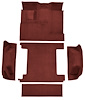 Molded Loop Carpet for 1966-1973 Ford Bronco [OE-Style Jute Backing, Dual Gas Tanks, 5-Piece, Maroon]