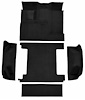 Molded Loop Carpet for 1966-1973 Ford Bronco [Mass Backing, Dual Gas Tanks, 5-Piece, Black] - image 1