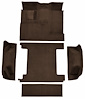 Molded Loop Carpet for 1966-1973 Ford Bronco [Mass Backing, Dual Gas Tanks, 5-Piece, Dark Brown] - image 1