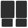 Molded Loop Floor Mats for 1966-1973 Ford Bronco [4-Piece, Black] - image 1