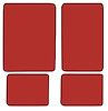 Molded Loop Floor Mats for 1966-1973 Ford Bronco [4-Piece, Red] - image 1