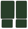 Molded Loop Floor Mats for 1966-1973 Ford Bronco [4-Piece, Dark Green] - image 1