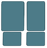 Molded Loop Floor Mats for 1966-1973 Ford Bronco [4-Piece, Medium Blue] - image 1