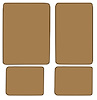 Molded Loop Floor Mats for 1966-1973 Ford Bronco [4-Piece, Medium Saddle] - image 1