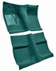 Molded Loop Carpet for 1964 Ford Mustang Coupe [OE-Style Jute Backing, Aqua] - image 2