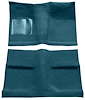 Molded Loop Carpet for 1964 Ford Mustang Coupe [OE-Style Jute Backing, Ford Blue] - image 1