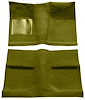 Molded Loop Carpet for 1964 Ford Mustang Coupe [Mass Backing, Ivy Gold] - image 1