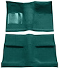 Molded Loop Carpet for 1964 Ford Mustang Coupe [Mass Backing, Aqua] - image 1