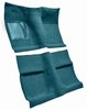 Molded Loop Carpet for 1964 Ford Mustang Coupe [Mass Backing, Medium Blue] - image 2