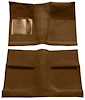 Molded Loop Carpet for 1964 Ford Mustang Coupe [Mass Backing, Dark Saddle] - image 1